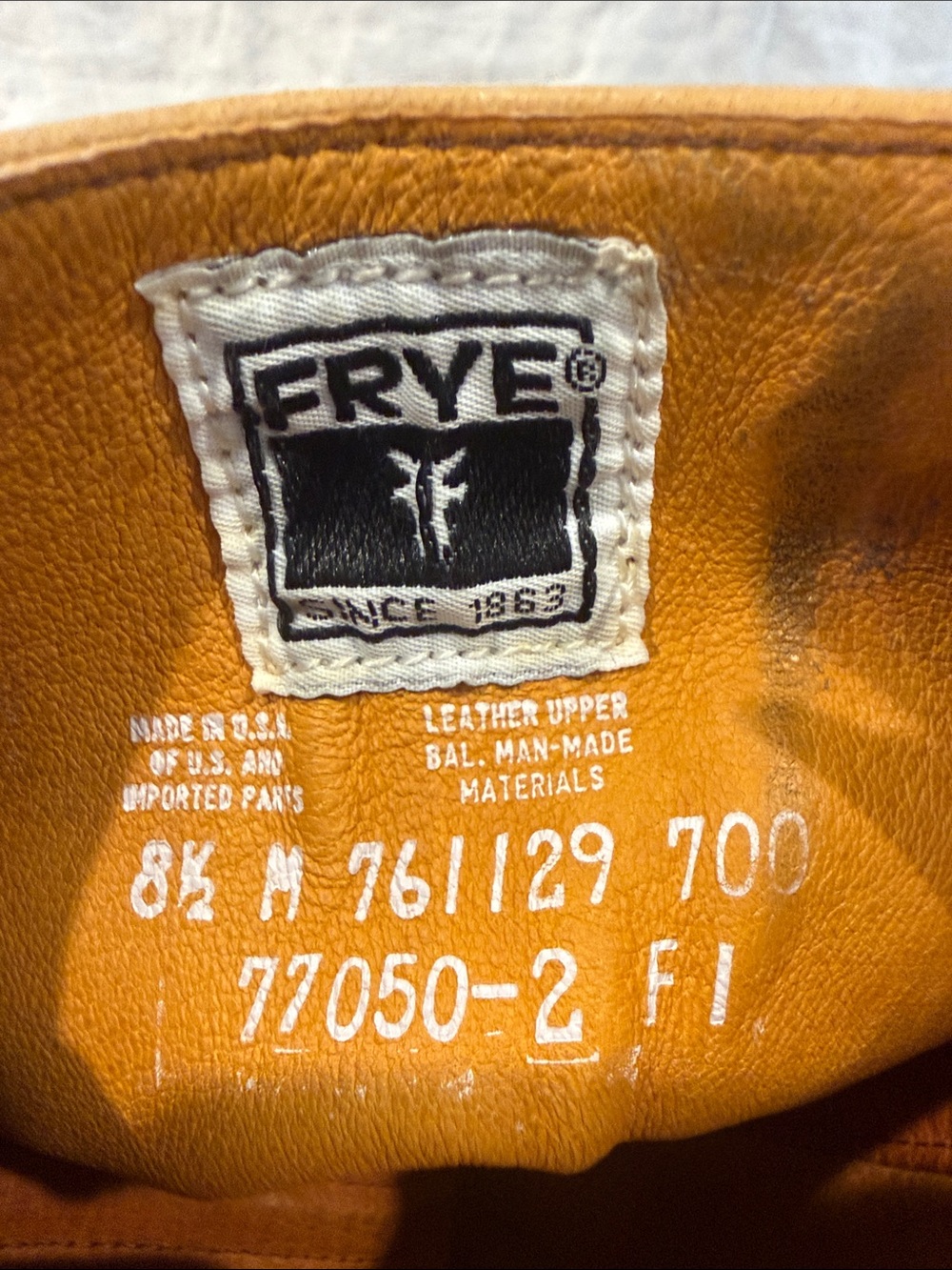 Frye Tall Yellow Leather Heeled Boots size 8.5 - Picture 7 of 7